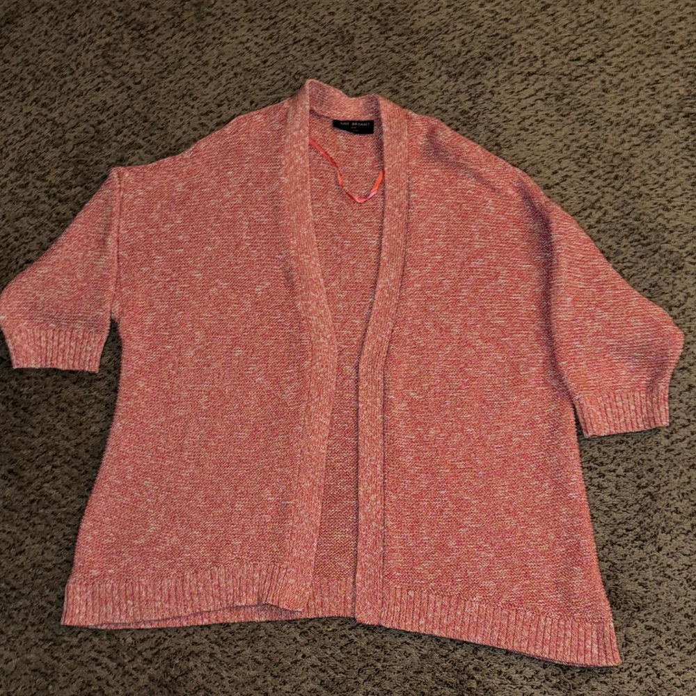 Lane Bryant Pink Knit Cardigan